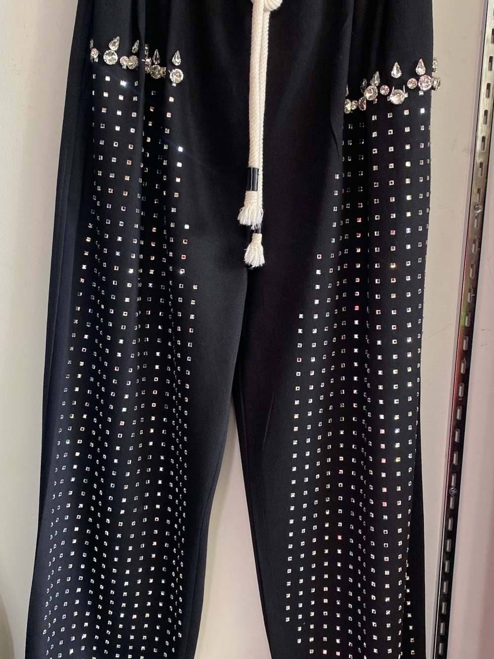 Black Embellished Pants